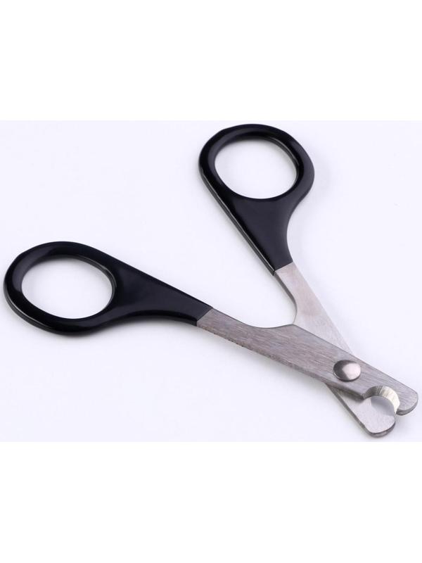 Ножницы-когтерезы большие, отверстие 10 мм, чёрные