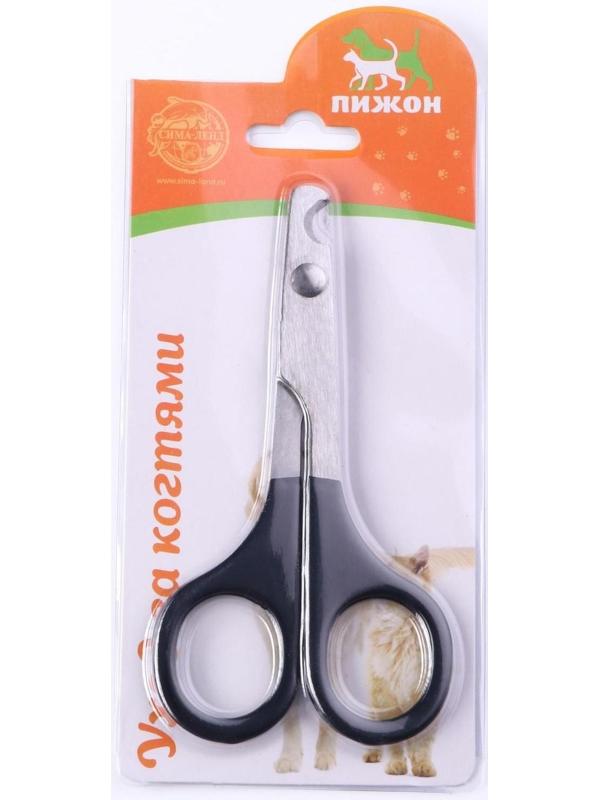 Ножницы-когтерезы большие, отверстие 10 мм, чёрные