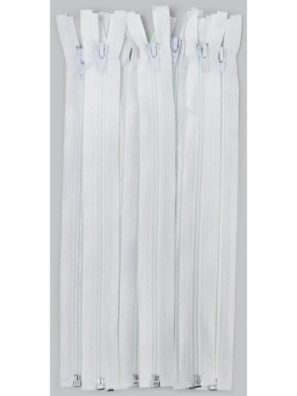 Молния разъёмная «Спираль», №5, замок автомат, 60 см, цвет белый