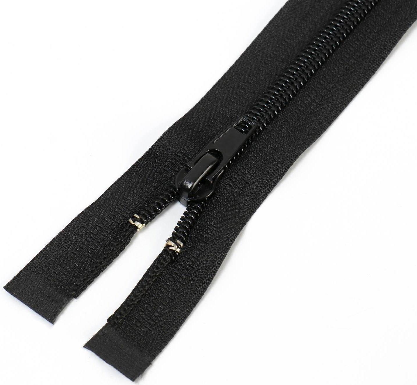 Молния разъёмная «Спираль», №5, замок автомат, 80 см, цвет чёрный