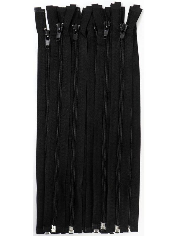 Молния разъёмная «Спираль», №5, замок автомат, 80 см, цвет чёрный