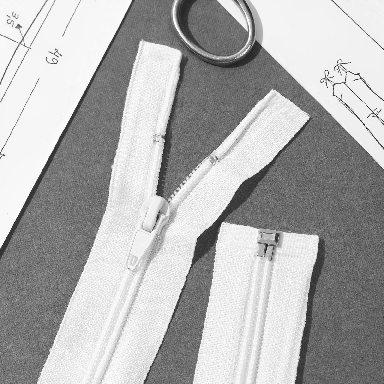 Молния разъёмная «Спираль», №5, замок автомат, 80 см, цвет белый