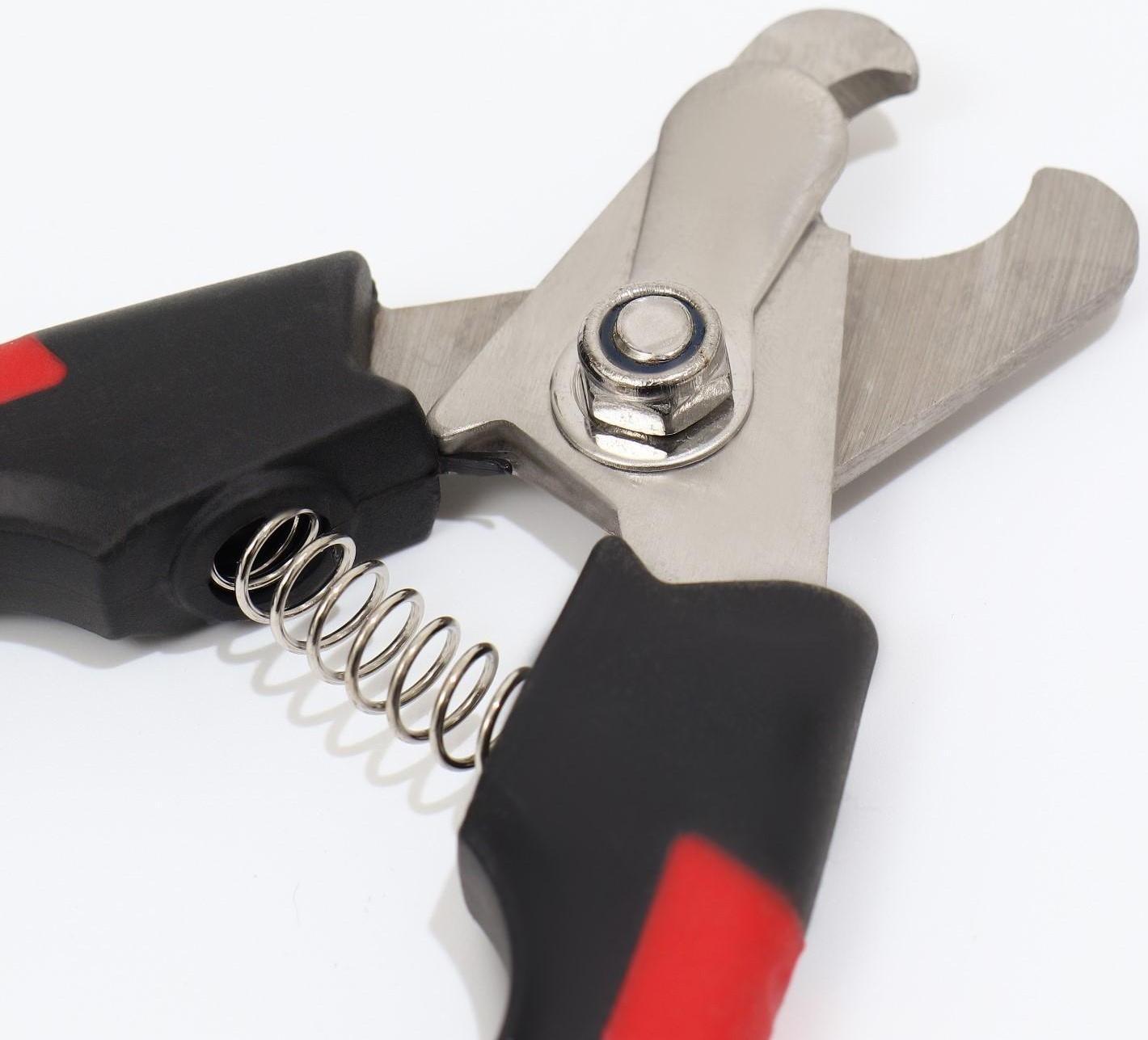 Когтерез боковой большой, закругленные нескользящие ручки, 16 х 5,5 х 1,1 см, эконом, микс цветов