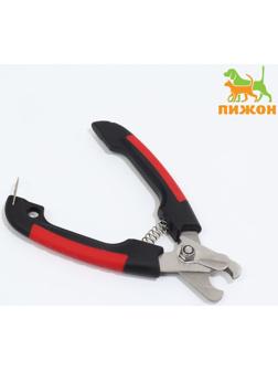 Когтерез боковой большой, закругленные нескользящие ручки, 16 х 5,5 х 1,1 см, эконом, микс цветов