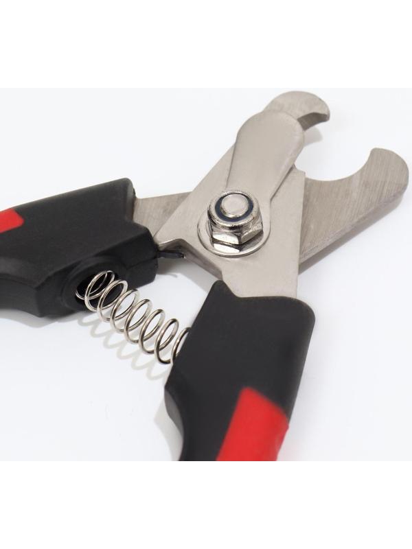 Когтерез боковой большой, закругленные нескользящие ручки, 16 х 5,5 х 1,1 см, эконом, микс цветов