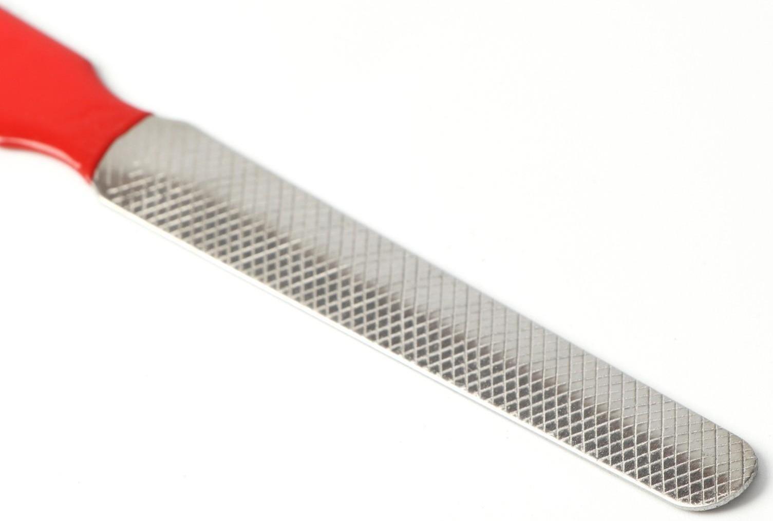 Набор по уходу за когтями: когтерез боковой (отверстие 11мм) и пилка, микс цветов