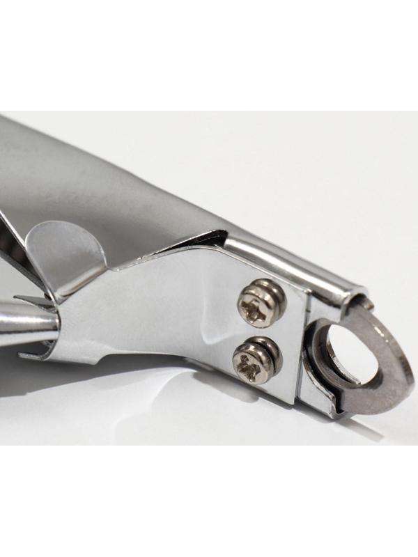 Когтерез-гильотина с прорезиненными ручками, 12 х 7,5 х 1,4 см, эконом, микс цветов