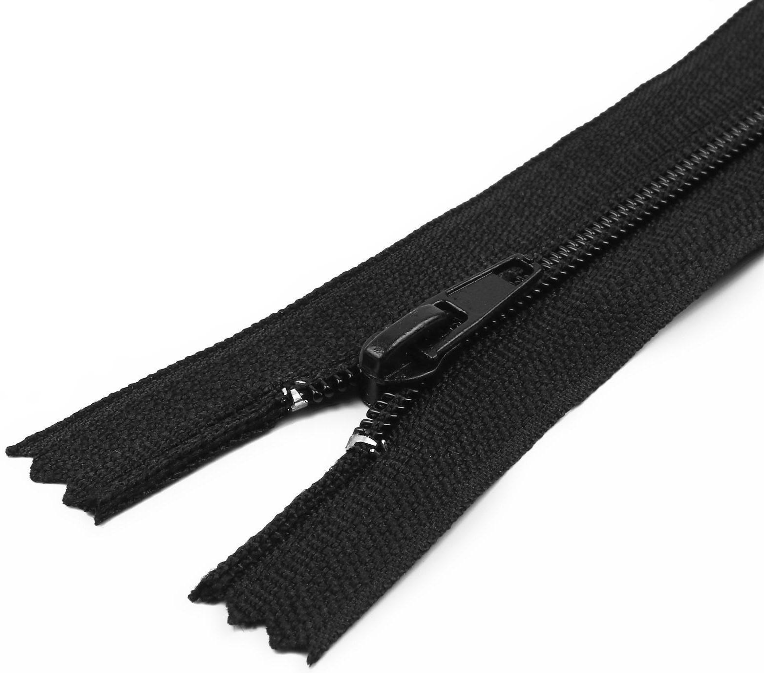 Молния неразъёмная «Спираль», №4, замок автомат, 20 см, цвет чёрный