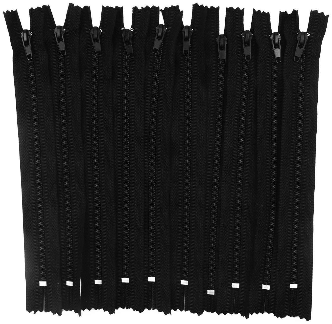 Молния неразъёмная «Спираль», №4, замок автомат, 20 см, цвет чёрный