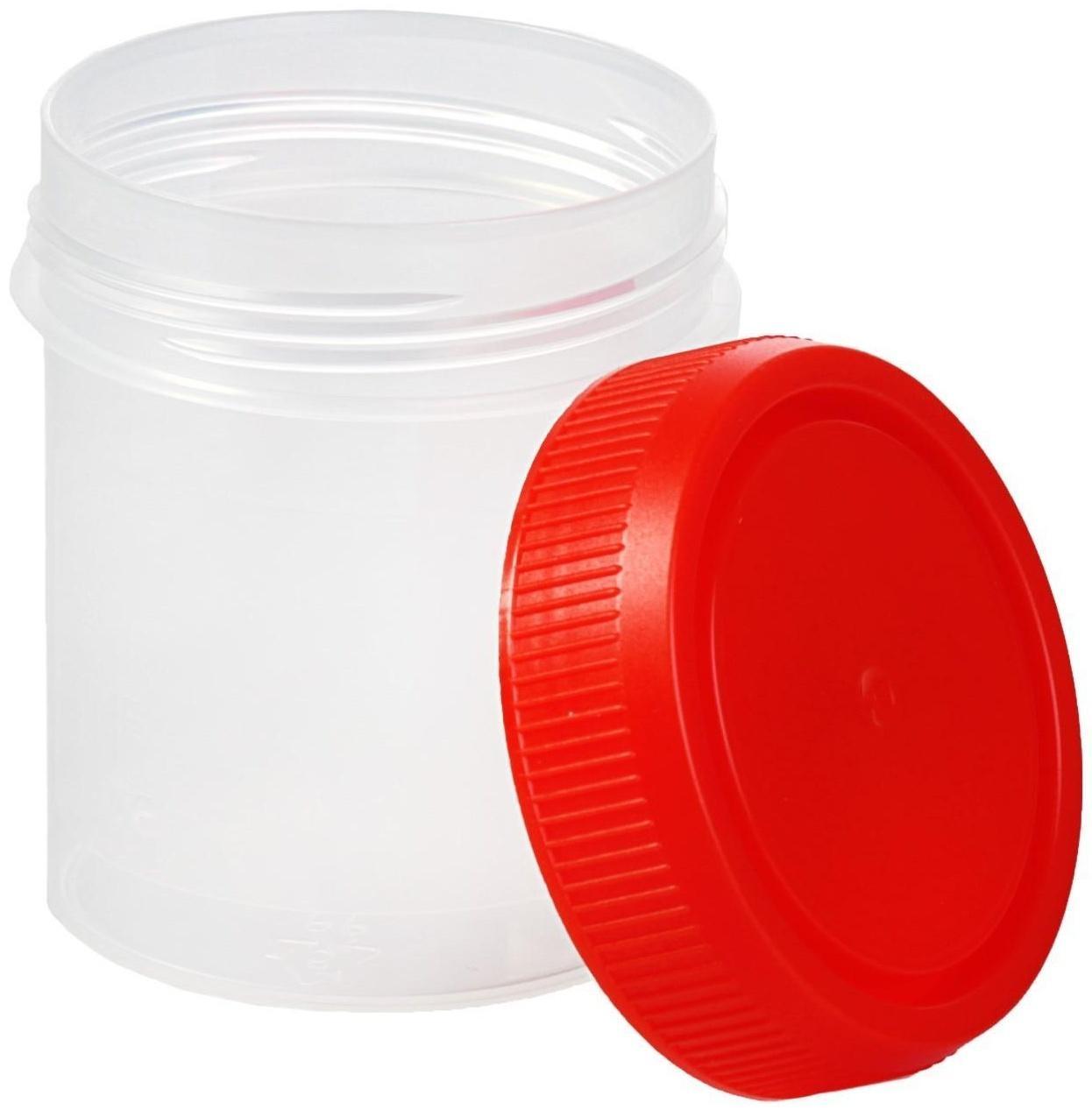 Контейнер для биопроб полимерный, стерильный, без шпателя, 60 мл