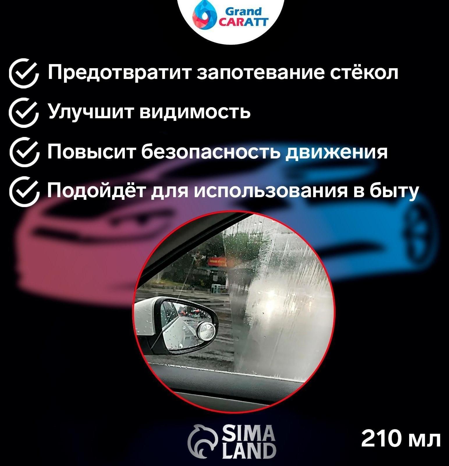 Антизапотеватель Grand Caratt, аэрозоль, 210 мл