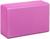 Блок для йоги 23 х 15 х 8 см, 190 гр, ребристый, цвет розовый