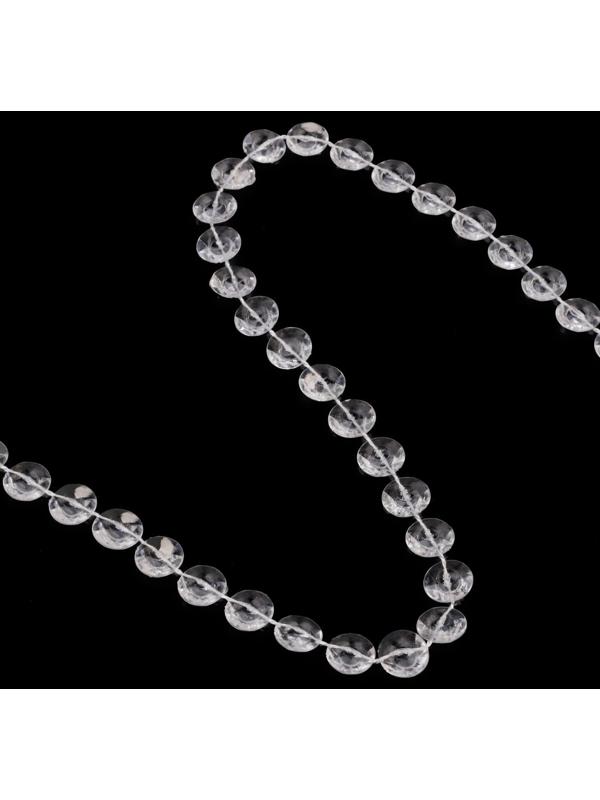 Бусы на нитях, 10 мм, 9 ± 1 м, цвет прозрачный