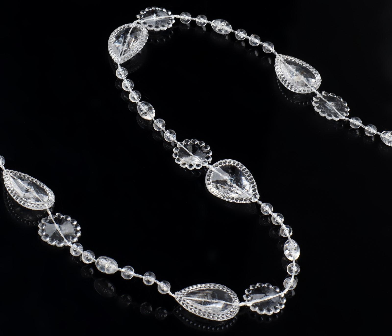 Бусы на нитях, 15 мм, 9 ± 1 м, цвет прозрачный