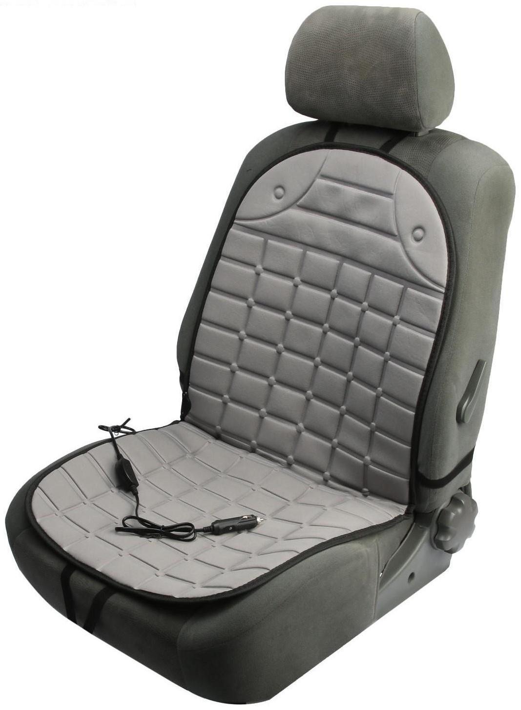 Накидка с подогревом TORSO, 12 В, регулятор, 95×50 см, провод 130 см, серый