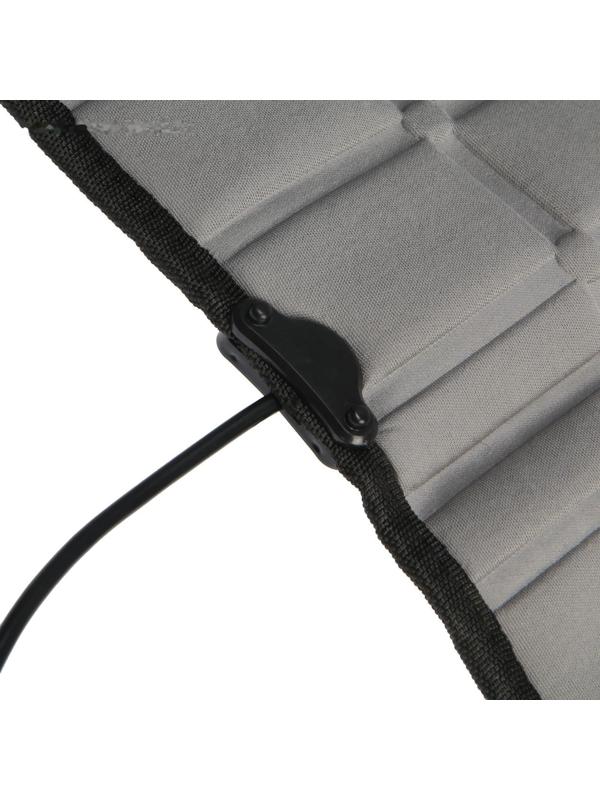 Накидка с подогревом TORSO, 12 В, регулятор, 95×50 см, провод 130 см, серый