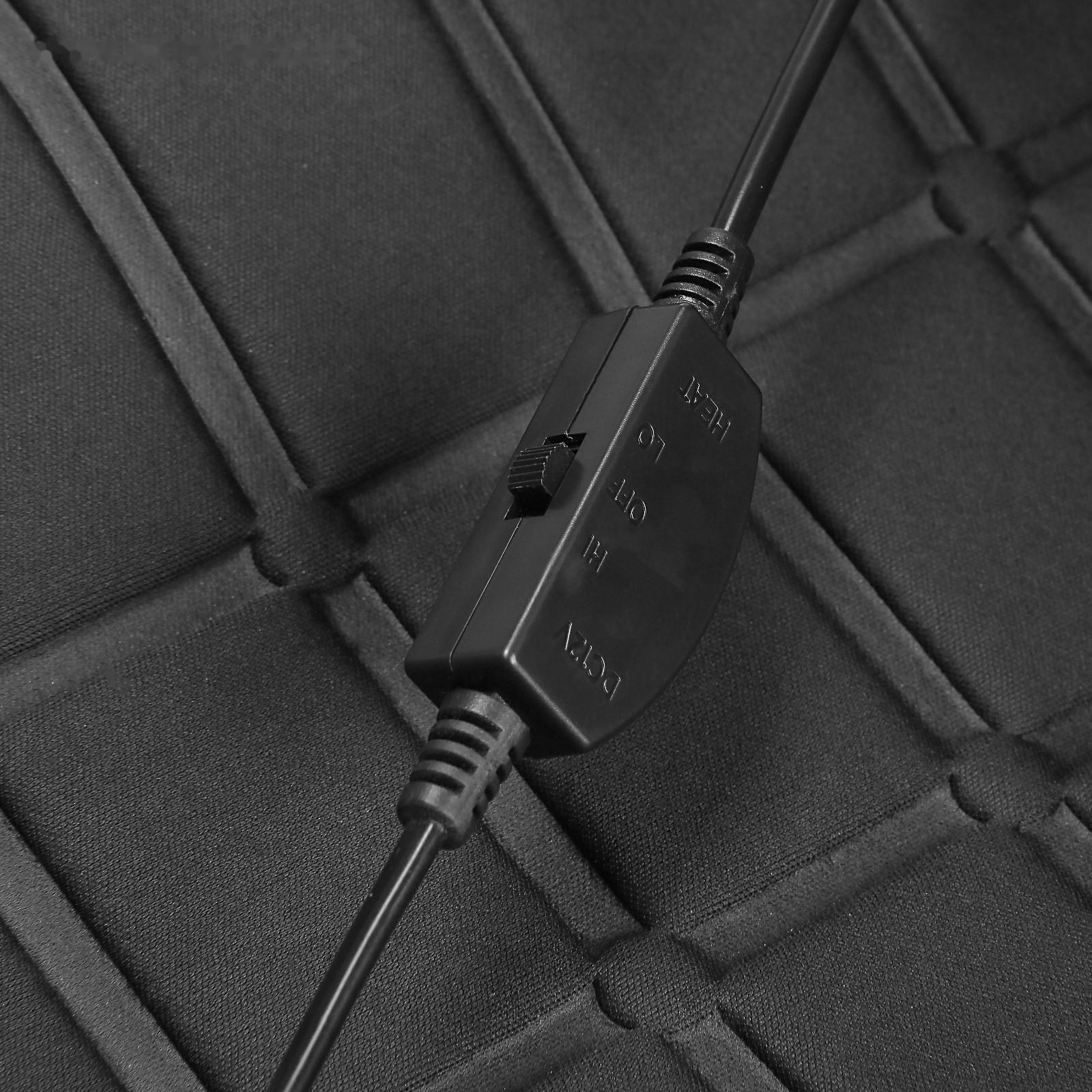 Накидка с подогревом TORSO, 12 В, регулятор, 95×50 см, провод 130 см, черный