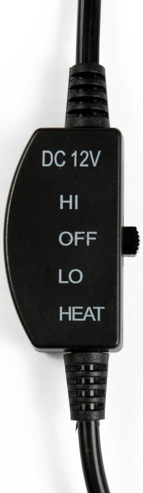 Накидка с подогревом TORSO, 12 В, регулятор, провод 120 см, иск. мех,  черный