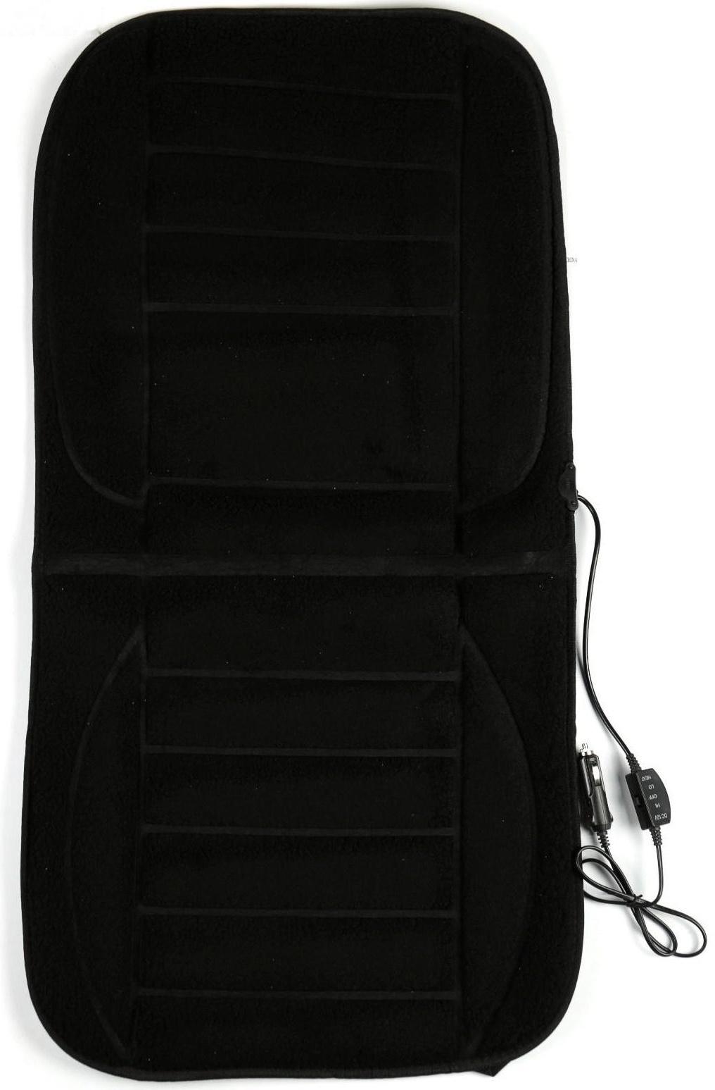 Накидка с подогревом TORSO, 12 В, регулятор, провод 120 см, иск. мех,  черный