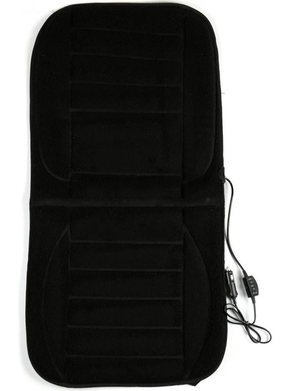 Накидка с подогревом TORSO, 12 В, регулятор, провод 120 см, иск. мех,  черный