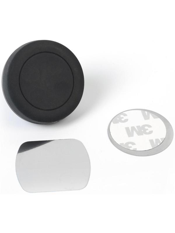 Держатель телефона магнитный Cartage в дефлектор, прорезиненный, черный