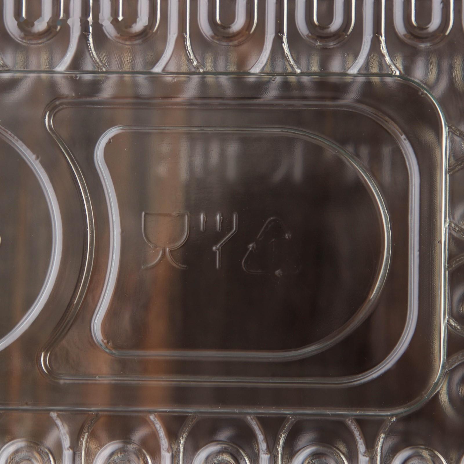 Контейнер одноразовый с неразъёмной крышкой, прямоугольный, 400 шт/уп