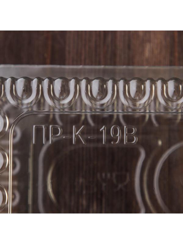 Контейнер одноразовый с неразъёмной крышкой, прямоугольный, 400 шт/уп