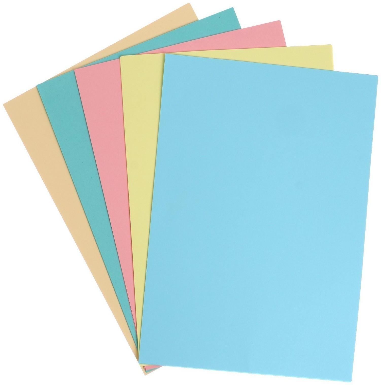 Бумага цветная А4, 50 листов 