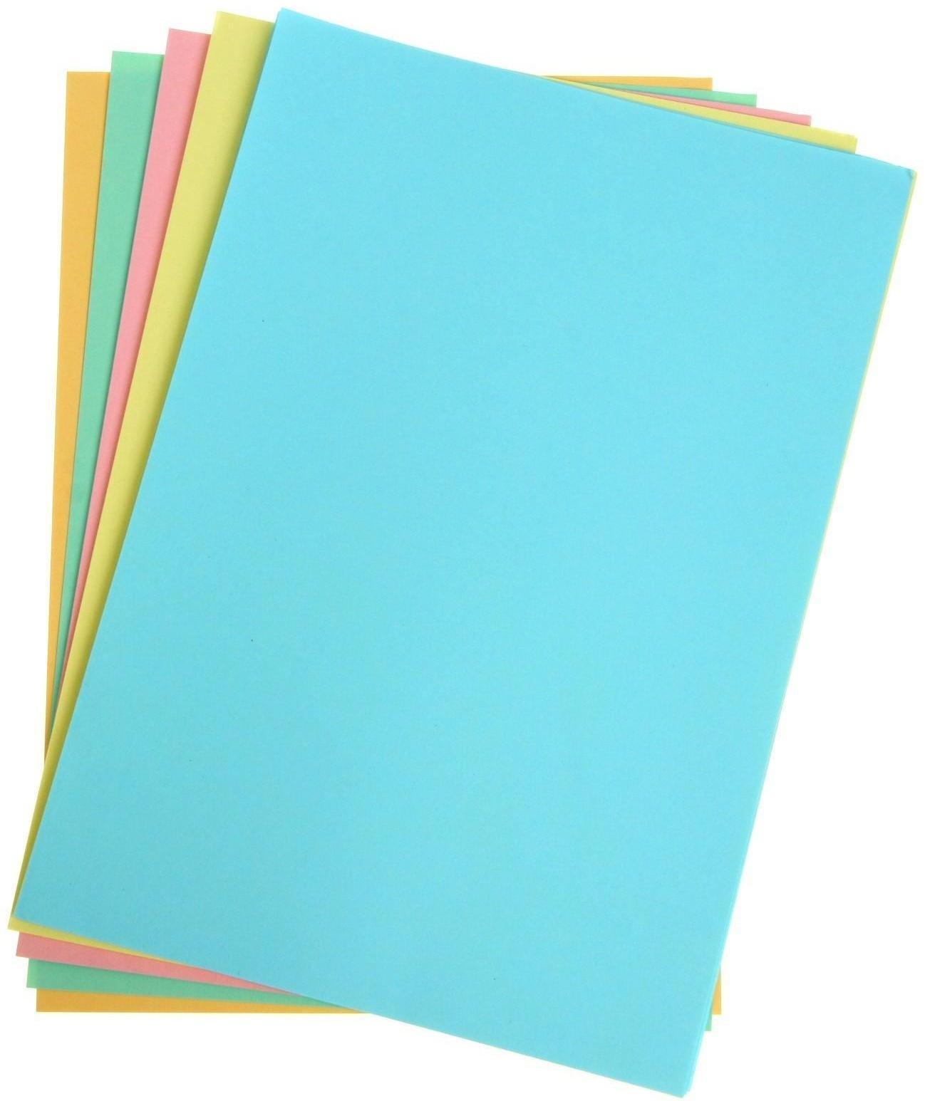 Бумага цветная А4, 50 листов 