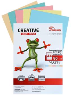 Бумага цветная А4, 50 листов 