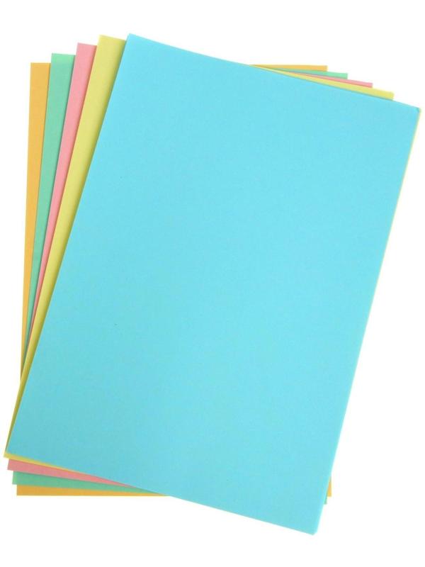 Бумага цветная А4, 50 листов 