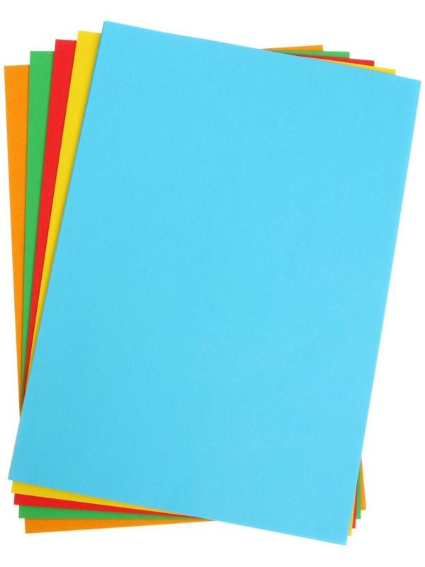 Бумага цветная А4, 50 листов 