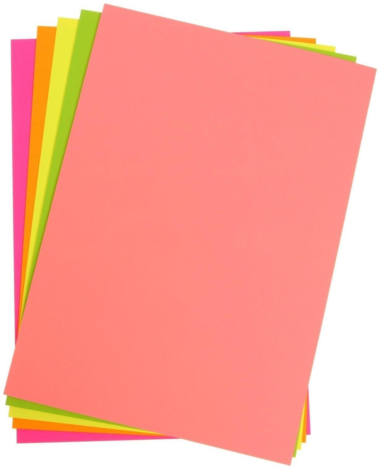 Бумага цветная А4, 50 листов 