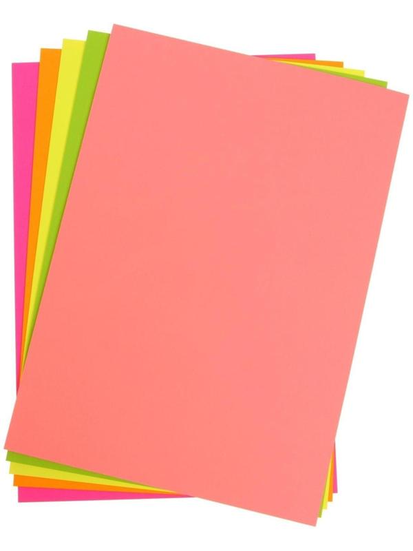 Бумага цветная А4, 50 листов 