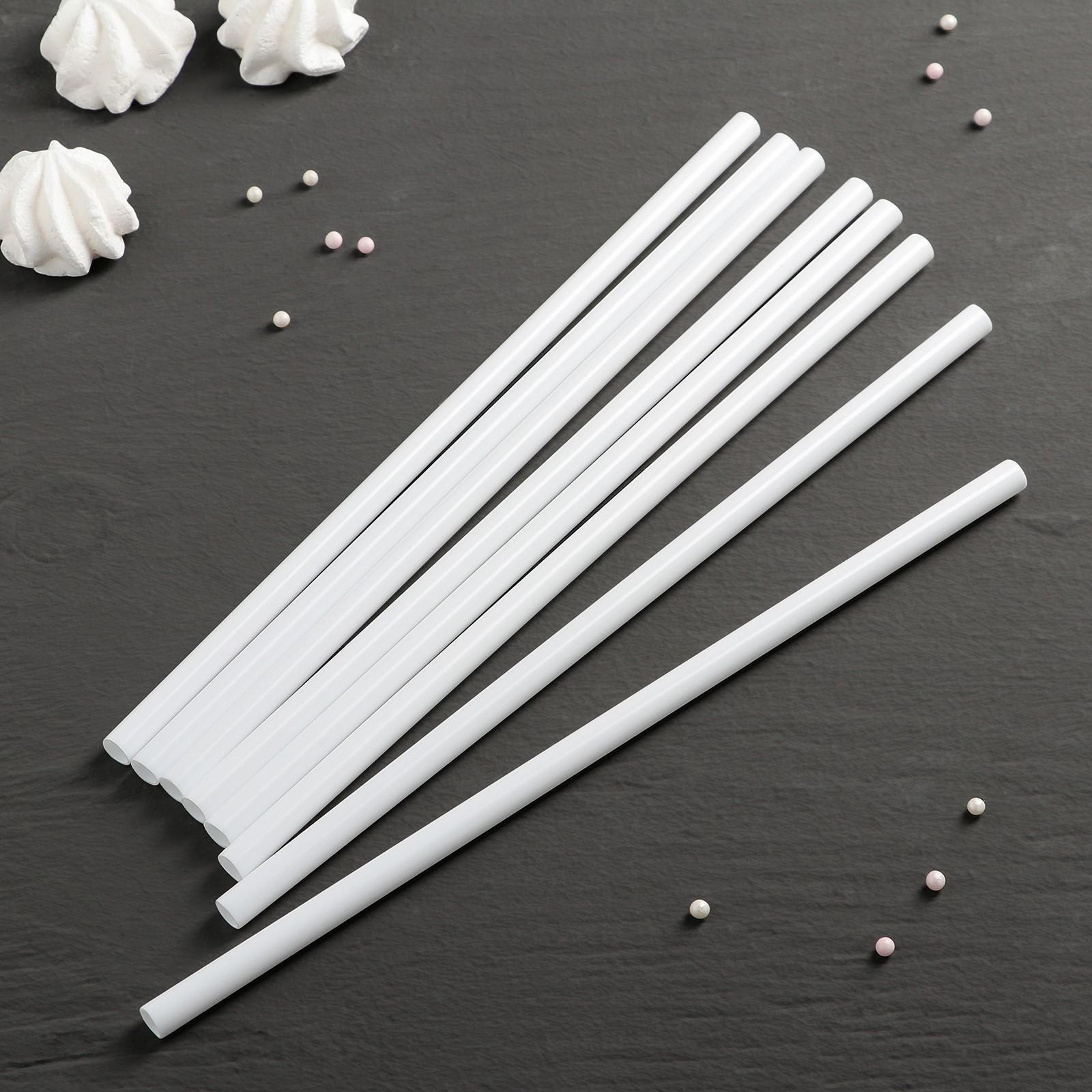 Набор палочек-дюбелей для кондитерских изделий Доляна, 8 шт, d=1 см, длина 30 см