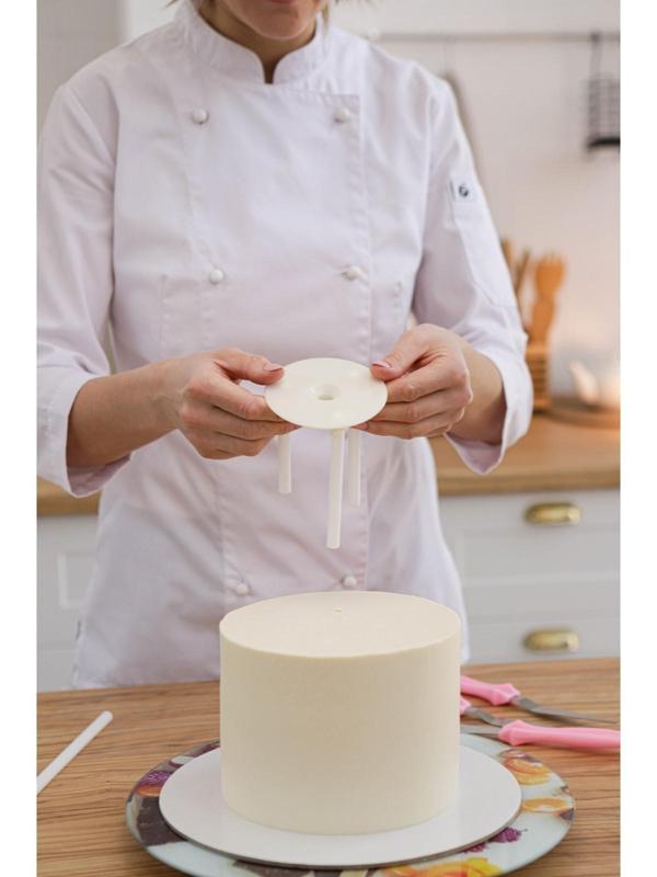 Набор палочек-дюбелей для кондитерских изделий Доляна, 8 шт, d=1 см, длина 30 см