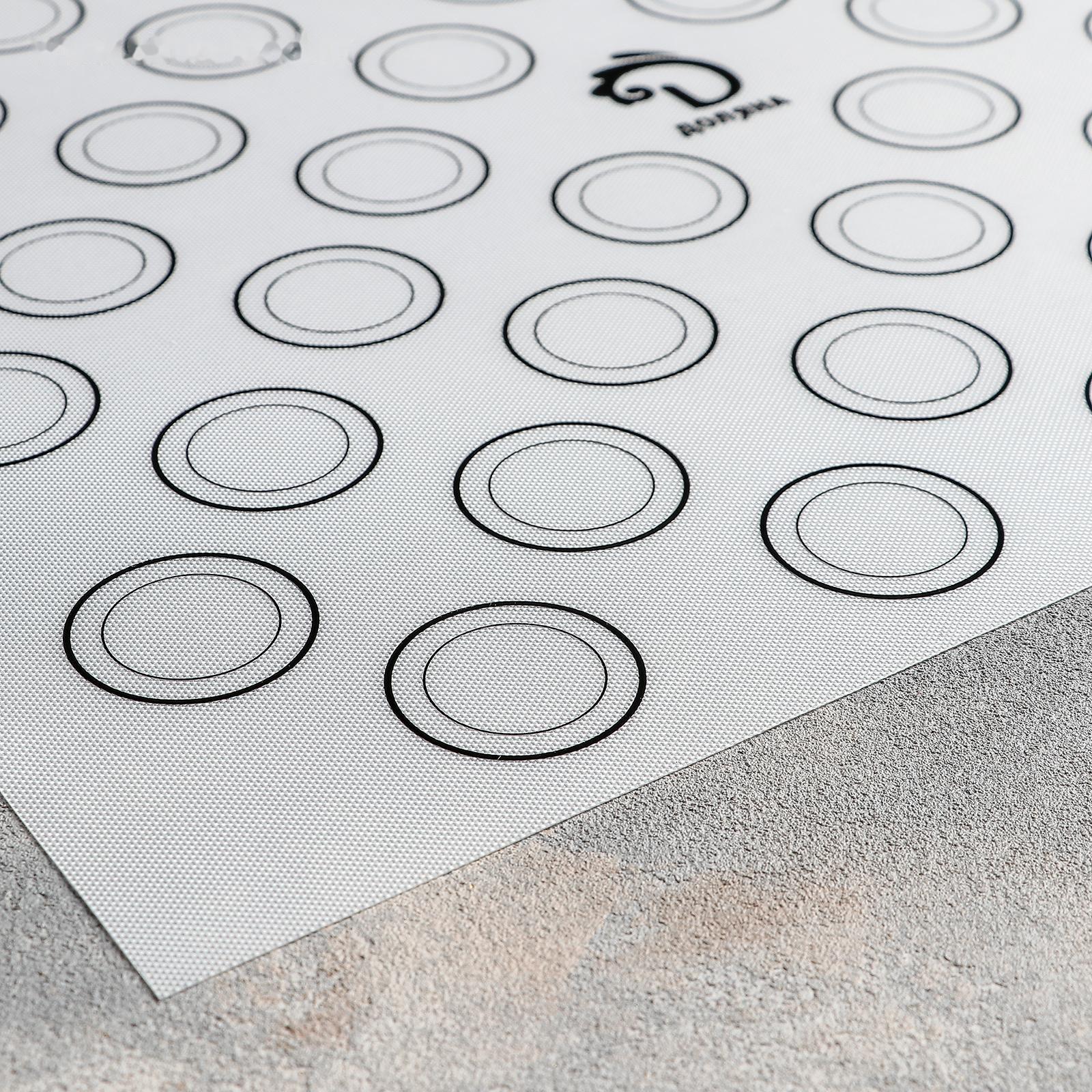 Силиконовый коврик для макаронс армированный Доляна, 40×30 см, цвет МИКС