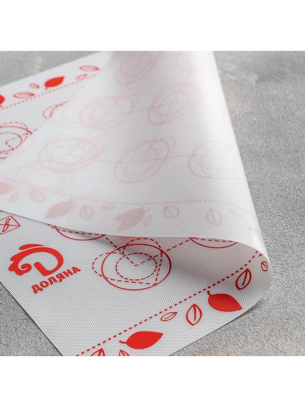 Силиконовый коврик для макаронс армированный Доляна, 29,3×26 см