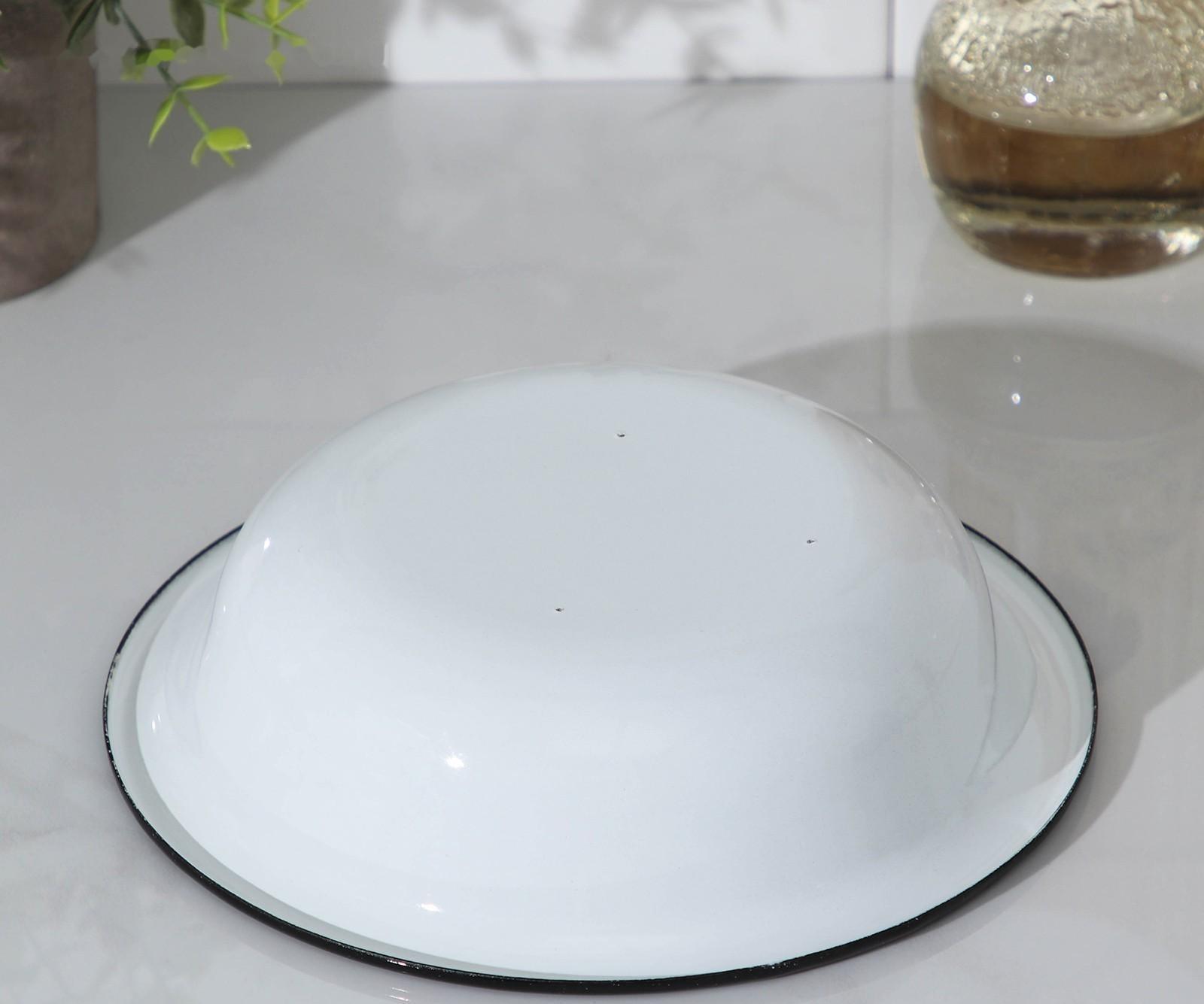 Миска без деколи, 900 мл, индукция, цвет белый