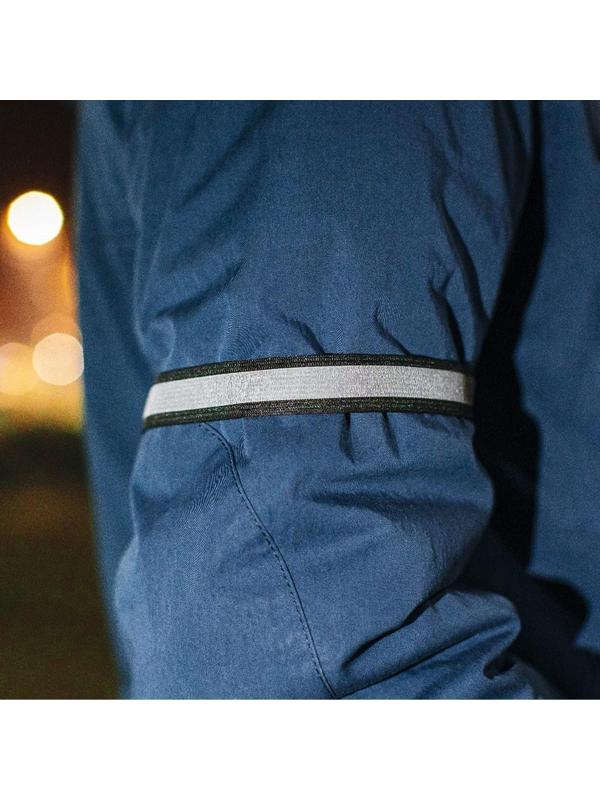 Светоотражающая лента-резинка, 20 мм, 10 ± 1 м, цвет чёрный