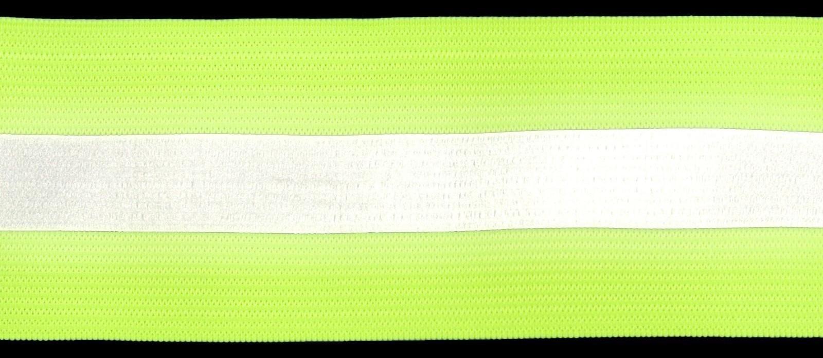 Светоотражающая лента-резинка, 50 мм, 10 ± 1 м, цвет салатовый