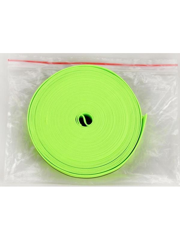 Светоотражающая лента-резинка, 50 мм, 10 ± 1 м, цвет салатовый