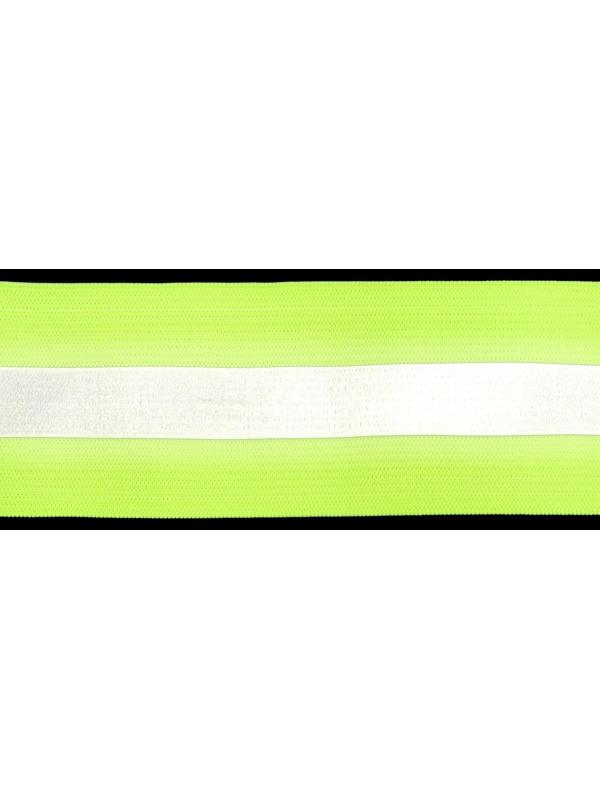 Светоотражающая лента-резинка, 50 мм, 10 ± 1 м, цвет салатовый