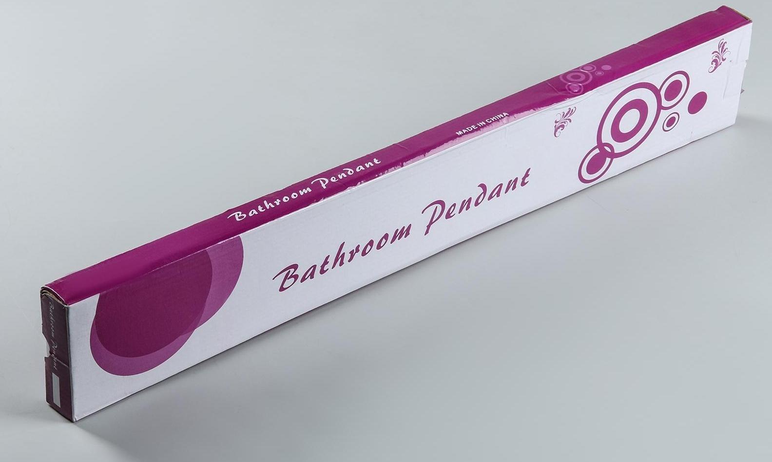 Держатель для полотенец одинарный, 61×5×8.5 см, цвет хром