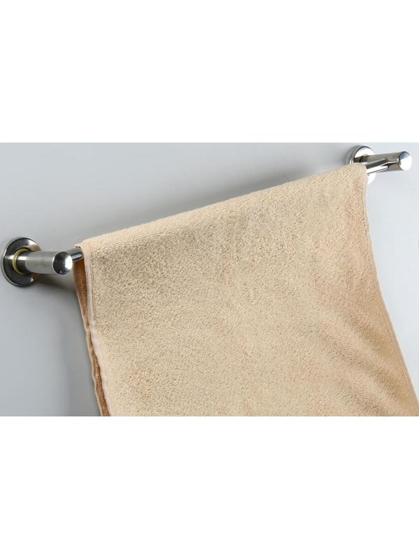 Держатель для полотенец одинарный, 61×5×8.5 см, цвет хром