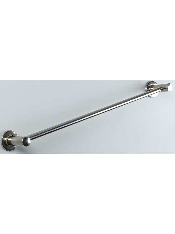 Держатель для полотенец одинарный, 61×5×8.5 см, цвет хром