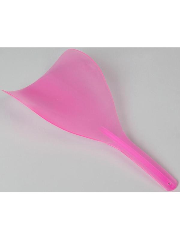 Экран для защиты лица, с ручкой, 31,5 × 13,5 см, цвет МИКС