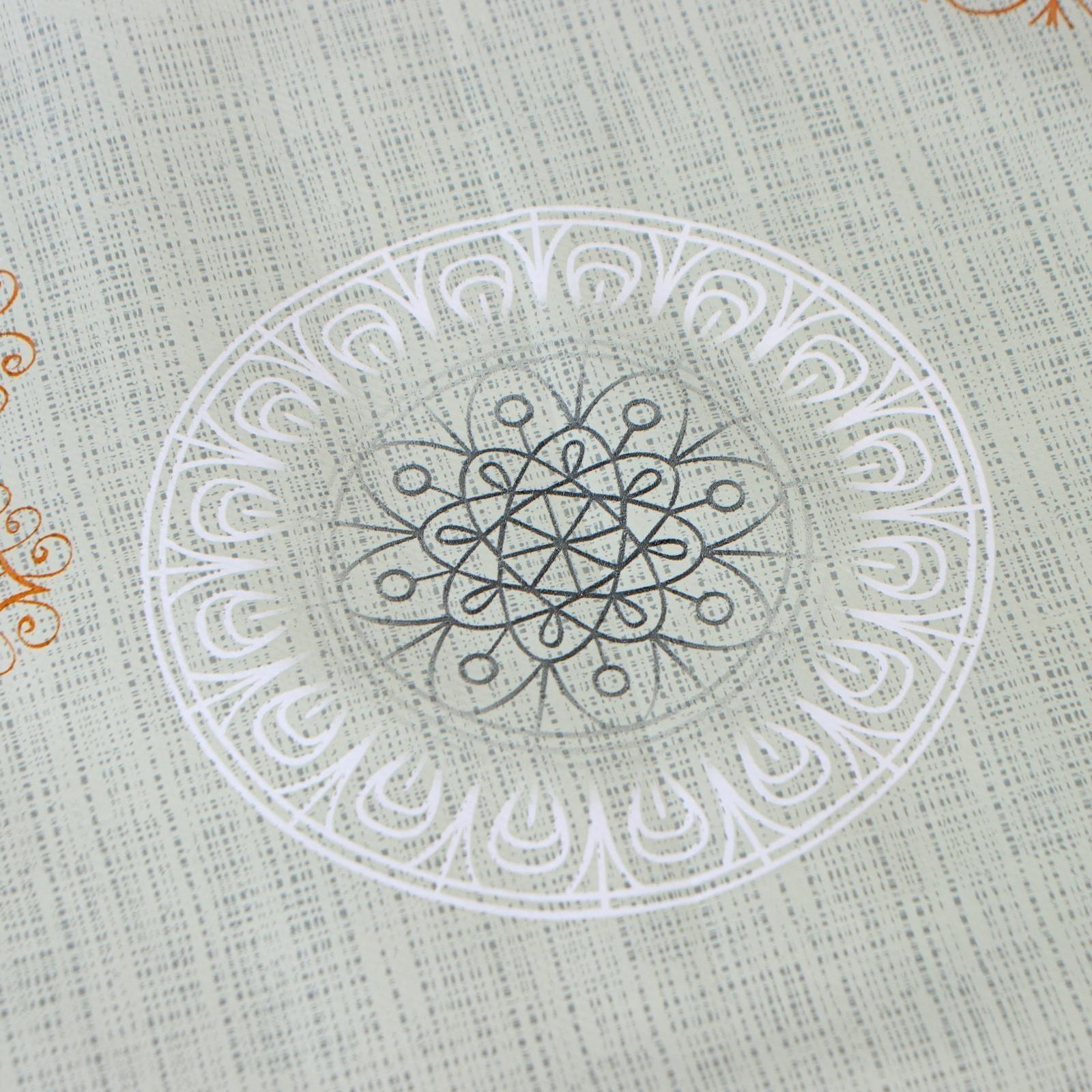 Клеёнка столовая на нетканой основе Доляна, ширина 137 см, толщина 0,08 мм, рулон 20 м