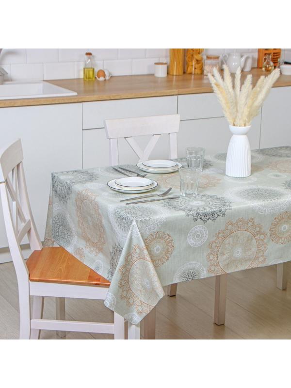 Клеёнка столовая на нетканой основе Доляна, ширина 137 см, толщина 0,08 мм, рулон 20 м