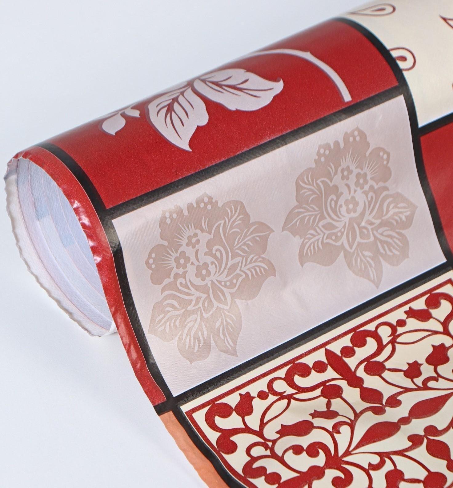 Клеёнка столовая на нетканой основе Доляна, ширина 137 см, толщина 0,08 мм, рулон 20 м